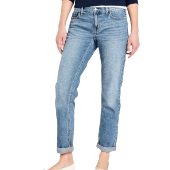 Old Navy Denim - Old Navy Mid Rise Boyfriend Jean Medium Wash